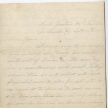 1863 Civil War letter from Joseph E. Morris