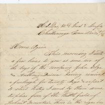 1863 Civil War letter from Joseph E. Morris