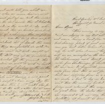 1864 Civil War letter from Joseph E. Morris