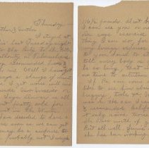 1907 letter from William Haynes "Will" Morris to his parents