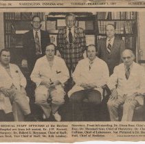 1977 Medical Staff Officers at Daviess County Hospital