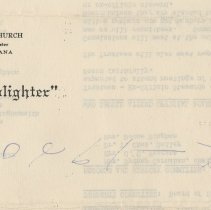 "The Lamplighter," First Methodist Church newsletter (1961)