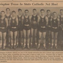 Washington Catholic High School basketball team (ca. 1940-1941)