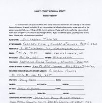 Family history of Elizabeth (Hixon) Thomas Tranter (1830-1897)