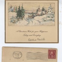1930 Christmas card received by Naomi M. Moore