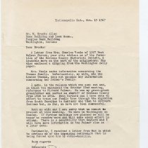 1967 letter from Harry Palmer to William Brooks Allen