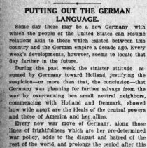 Anti-German Editorial, May 29 1918
