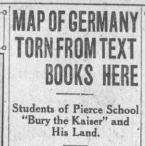 German Map Burning Article, May 7 1918