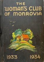 Monrovia Woman's Club Scrapbook Cover