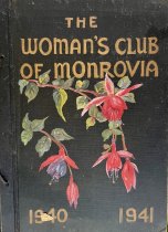 Monrovia Woman's Club Scrapbook Cover