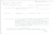 Original Catalogue Card