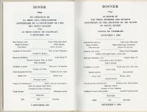 French/English menu