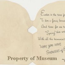 Duckling Easter Card inside