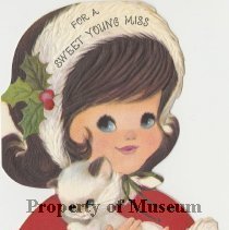 "For a Sweet Young Miss" Christmas Card