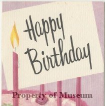 Pink Birthday Cake Card