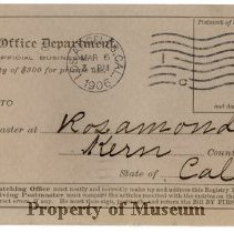 USPS Registry Bill Form No. 1550