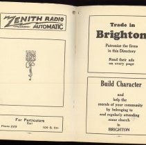 Brighton, Colorado City Directory1929