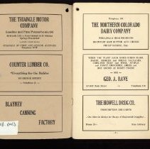 Brighton, Colorado City Directory1929