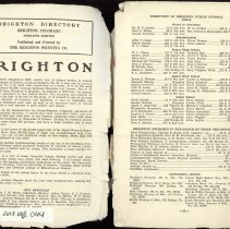 Brighton, Colorado City Directory1939