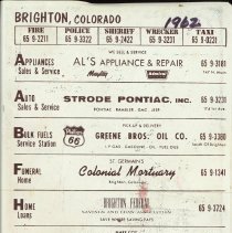 Brighton Telephone Directory1962