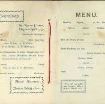 Eureka Lodge Ball Dance Card