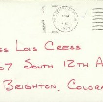 Robert H. Lengeloh Letter