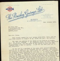 John A. Thuller Letter