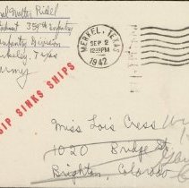 Walter Riedel Letter September