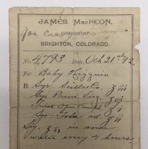 Perscription for Baby Higgins