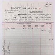 Redemption Certificate No 385