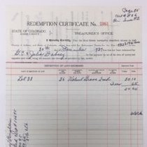 Redemption Certificate No 2363