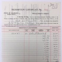 Redemption Certificate No 4241