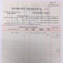 Redemption Certificate No 4242