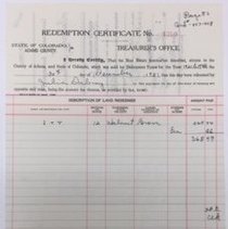 Redemption Certificate No 4310