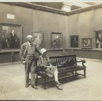 Edwin B. Child Artist at Portrait Exhibition