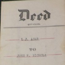 Nichol's Deeds