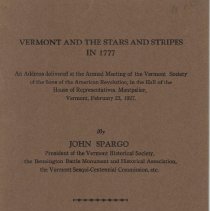 Vermont and the Stars and Stripes in 1777