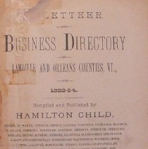 Gazetteer and Business Directory of Lamoille and Orleans, VT
