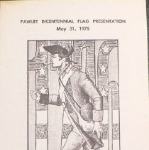 Pawlet Bicentennial Flag Presentation
