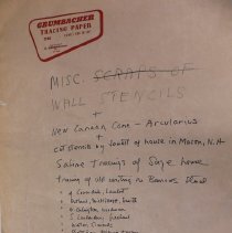 Miscellaneous wall stencils