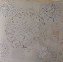 Vase with birds pattern