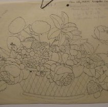 #223A Basket With Flowers