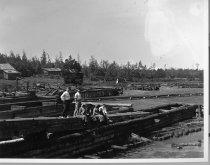 Rest Lake dam 1915- Gruettner family and friends