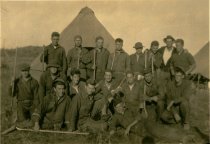 CCC men at fire camp