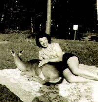 Woman with deer