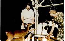 Grandma and Mrs. Bauer with deer