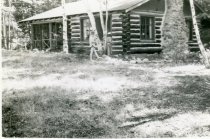 Children near Rest Lake Cabin