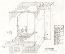 Schematic of Barr Fish Lock at Rest Lake dam 1930s