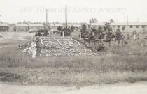 Sign at entrance to CCC Camp Mercer