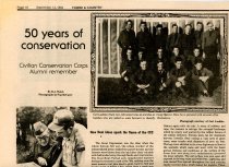 1983 newspaper clippings of CCC Camp Mercer article.
1933-1942